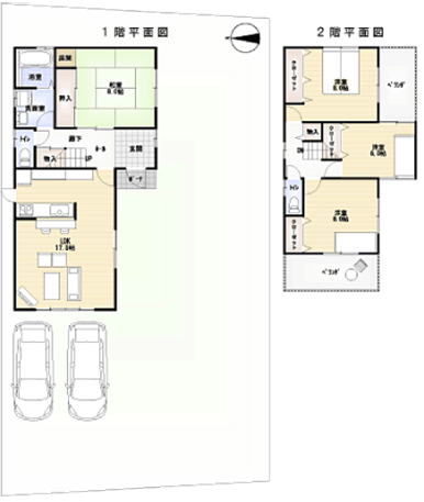 借家下 間取りプラン間取り